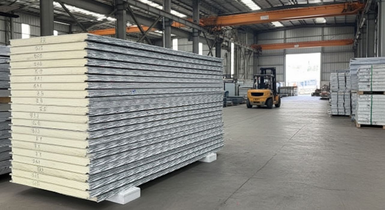 Beyaz Sandviç Panel Kalınlık Cetveli